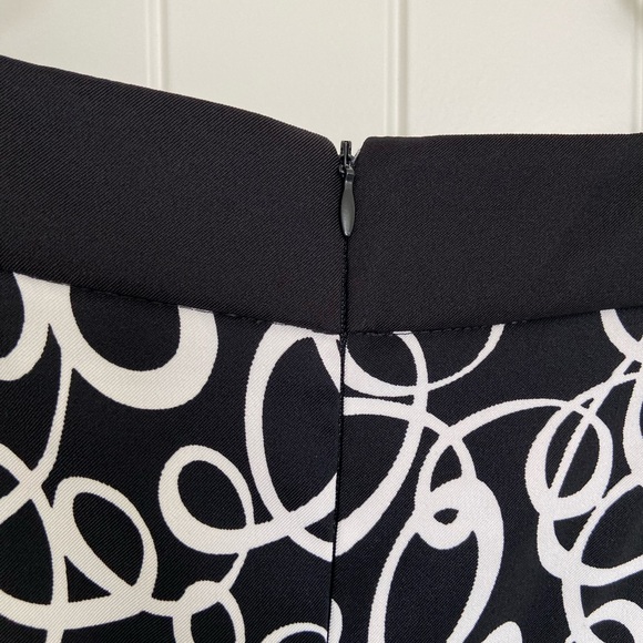 NWOT | Connected Apparel women’s sleeveless black white patterned zip dress — 14 - Picture 4 of 6